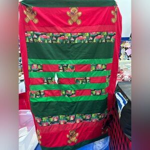 Red Truck and Teddy Bears Hand Made Christmas Quilt
